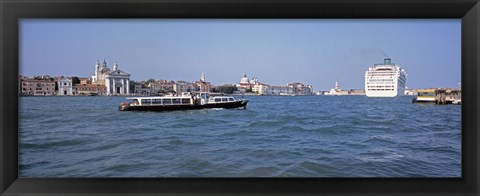 Framed Waterfront view of San Giorgio, Venice, Italy Print