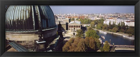 Framed High Angle View Of A City, Berlin, Germany Print