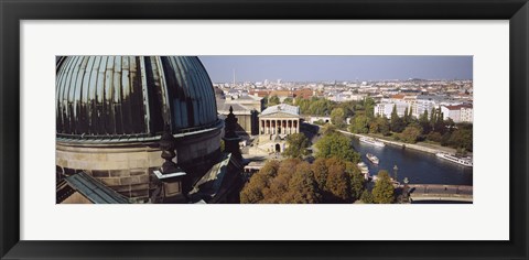 Framed High Angle View Of A City, Berlin, Germany Print