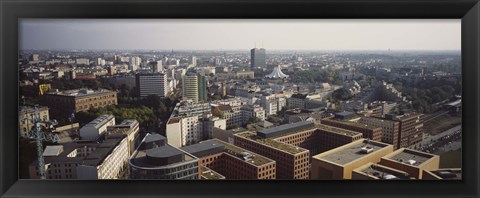 Framed High angle view of buildings in a city, Potsadamer Platz, Berlin, Germany Print