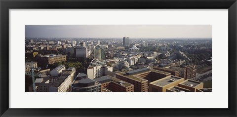 Framed High angle view of buildings in a city, Potsadamer Platz, Berlin, Germany Print