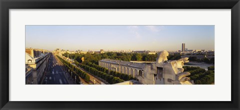 Framed High angle view of a city, Royal Street, Paris, France Print