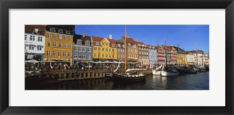 Framed Buildings On The Waterfront, Nyhavn, Copenhagen, Denmark Print