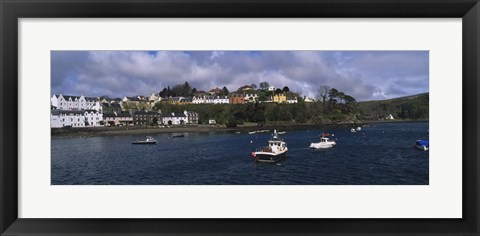 Framed Portree, Isle Of Skye, Scotland, United Kingdom Print