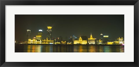 Framed Bund, Shanghai, China Print