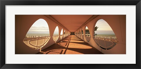 Framed Corridor of a building, Lignano Sabbiadoro, Italy Print