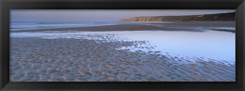 Framed Ripples On The Sand, Speeton, North Yorkshire, England, United Kingdom Print