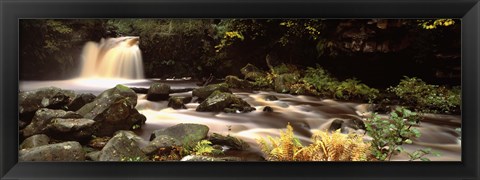 Framed Stream Flowing Through Rocks, Thomason Foss, Goathland, North Yorkshire, England, United Kingdom Print