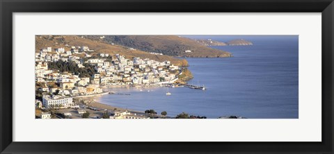 Framed Batsi, Andros Island, Cyclades Islands, Greece Print