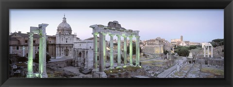 Framed Ruins of an old building, Rome, Italy Print