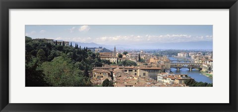 Framed High Angle View of Florence, Tuscany, Italy Print