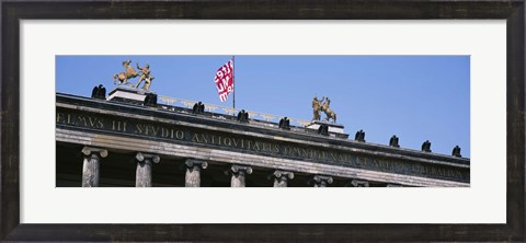 Framed Low Angle View Of A Museum, Altes Museum, Berlin, Germany Print