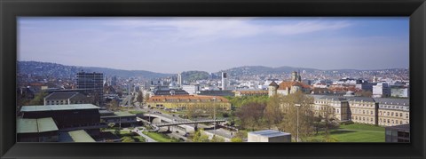 Framed High angle view of a city, Stuttgart, Germany Print