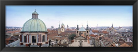 Framed Church in a city, Prague, Czech Republic Print