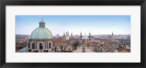 Framed Church in a city, Prague, Czech Republic Print