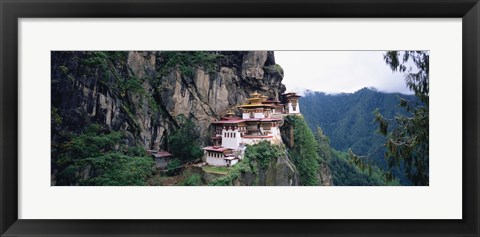 Framed Monastery On A Cliff, Taktshang Monastery, Paro, Bhutan Print