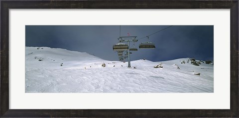 Framed Lech ski area, Austria Print