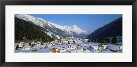 Framed High angle view of a town, Pettneu, Austria Print