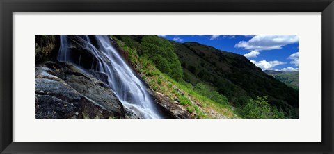 Framed Water Flowing Over Rocks, Sourmilk Gill, Borrowdale, English Lake District, Cumbria, England, United Kingdom Print