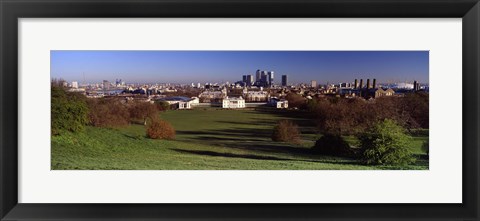 Framed Buildings Near A Park, Greenwich Park, Greenwich, London, England, United Kingdom Print