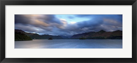 Framed Storm Clouds Over A Lake, Derwent Water, Cumbria, England, United Kingdom Print