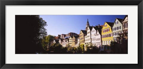 Framed Row Of Houses In A City, Tuebingen, Baden-Wurttemberg, Germany Print