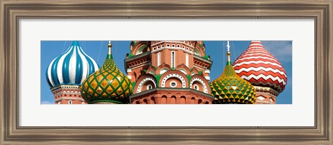 Framed Mid section view of a cathedral, St. Basil&#39;s Cathedral, Red Square, Moscow, Russia Print