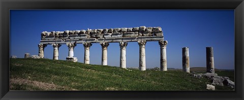 Framed Columns on a landscape, Apamea, Syria Print