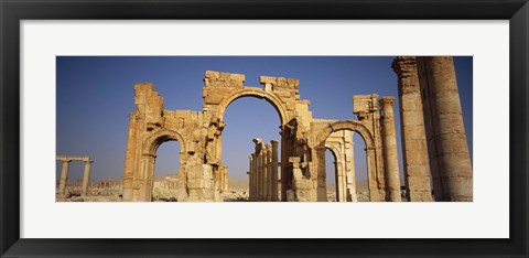 Framed Old Stone Ruins in Palmyra, Syria Print