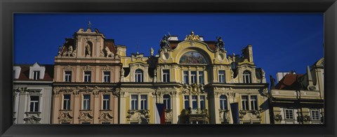 Framed High section view of buildings, Prague Old Town Square, Old Town, Prague, Czech Republic Print