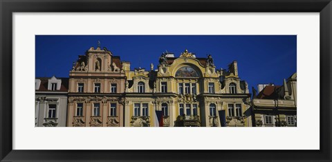 Framed High section view of buildings, Prague Old Town Square, Old Town, Prague, Czech Republic Print