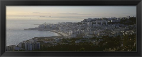 Framed Aerial view of a city, Bab El-Oued, Algiers, Algeria Print