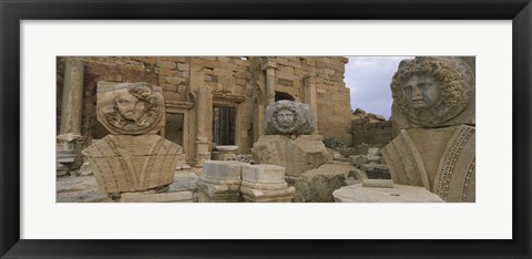 Framed Statues in Leptis Magna, Libya Print