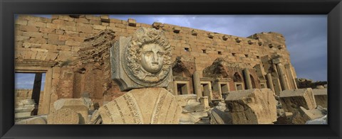 Framed Statue in an old ruined building, Leptis Magna, Libya Print