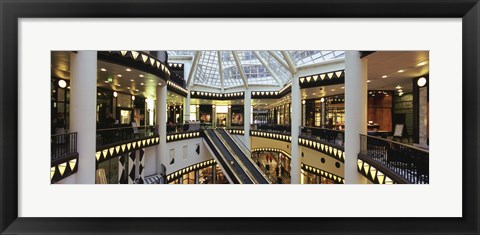 Framed Interiors of a pei pasage, Friedrichstadt-Passagen Quartier 206, Berlin, Germany Print