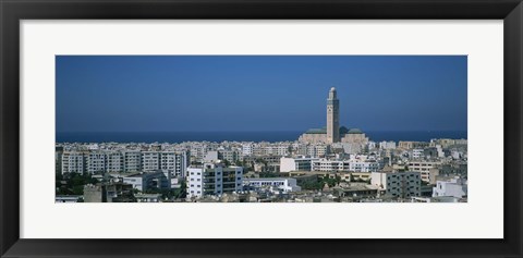 Framed High angle view of a city, Casablanca, Morocco Print