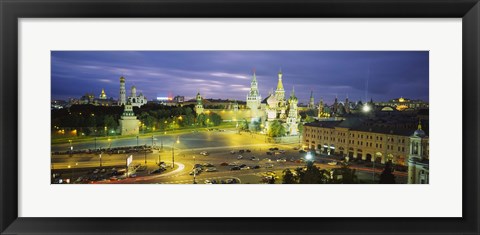 Framed High angle view of a town square, Red Square, Moscow, Russia Print