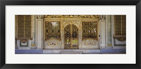 Framed Facade of a conference room, Topkapi Palace, Istanbul, Turkey Print