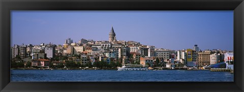 Framed Istanbul skyline, Turkey Print