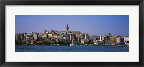 Framed Istanbul skyline, Turkey Print