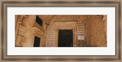 Framed Entrance of a monastery, Dominican Monastery, Dubrovnik, Croatia Print