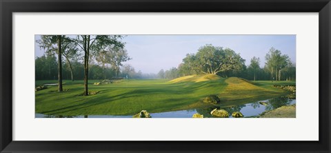 Framed Stream on a golf course, Haile Plantation, Gainesville, Florida, USA Print