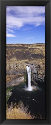 Framed High angle view of a waterfall, Palouse Falls, Palouse Falls State Park, Washington State, USA Print