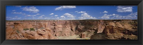 Framed Rock formations on a landscape, South Rim, Canyon De Chelly, Arizona, USA Print