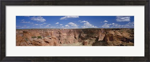 Framed Rock formations on a landscape, South Rim, Canyon De Chelly, Arizona, USA Print