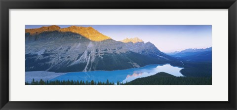 Framed Mountains by Peyto Lake, Canada Print