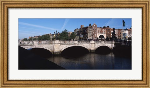 Framed O&#39;Connell Bridge in Republic of Ireland Print