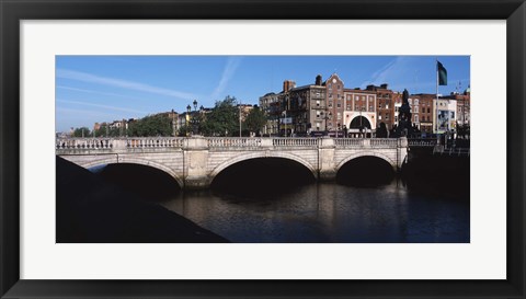 Framed O&#39;Connell Bridge in Republic of Ireland Print