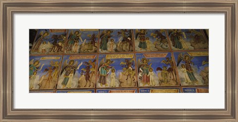 Framed Walls of a Monastery, Rila Monastery, Bulgaria Print