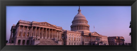 Framed Low angle view of a government building, Capitol Building, Washington DC, USA Print